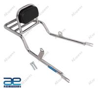 Posteriore Portapacchi Con Schienale Cromo Per Royal Enfield Meteora 350