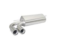 BMW Posteriore inox con terminali rotondi 2x80 mm sfalsati