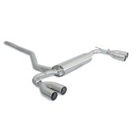 Jeep Posteriore inox sdoppiato con terminali rotondi 2 / 2x70 mm sfalsati