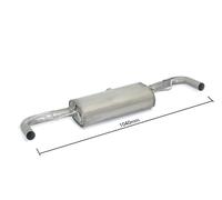 Posteriore inox sdoppiato per terminali Mercedes GLA (X156) 2014>>(3192)