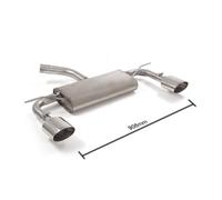 Posteriore sdoppiato terminali ovali RAGAZZON VW Golf Mk7.5 1.6 TDI 85 Kw