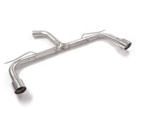 Volkswagen Posteriore inox sdoppiato Gr.N con terminali rotondi 2 / 102 mm Sport