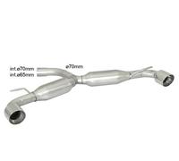 Posteriore inox sdoppiato con terminali Volkswagen Golf Mk6 (typ(685)