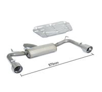 Terminale Scarico Posteriore RAGAZZON 102mm Alfa GIULIETTA 1.4 TB 125 kw
