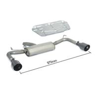 Posteriore sdoppiato RAGAZZON 102mm Black Alfa Romeo GIULIETTA 1.4 TB 77 Kw