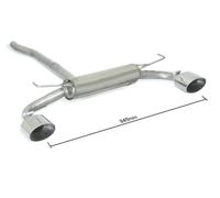 Posteriore sdoppiato terminali ovali 90mm Ragazzon Fiat 500X 1.0 GSE Cross 88Kw