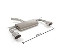 Posteriore sdoppiato terminali ovali RAGAZZON Seat LEON 5F 1.6 TDI 66Kw