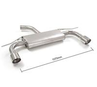 Posteriore doppio terminali rotondi Ragazzon VW Golf 7.5 1.6 TDI 85 Kw