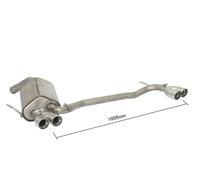 Posteriore sdoppiato terminali rotondi Ragazzon Alfa R. 156 GTA 3.2 I V6 184Kw