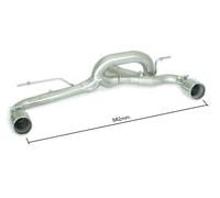 Posteriore sdoppiato terminali rotondi Ragazzon BMW Serie1 F20 125d 160Kw 12/15