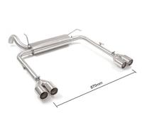 Posteriore sdoppiato terminali rotondi Ragazzon Fiat Tipo 1.4 T-jet GPL 88Kw 5P