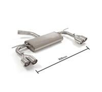 Posteriore sdoppiato terminali rotondi RAGAZZON Seat LEON 5F 1.4 TSI FR 90Kw