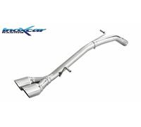 Posteriore senza silenziatore con uscita centrale 2 x diam. 80 RACING 2