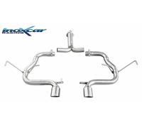 Posteriore senza silenziatore con uscita centrale 2 x diam. 80 RACING COOPER