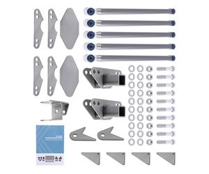 Posteriore Sinistra Destra Weld-On Parallel 4 Link Suspension Kit with 24" bars