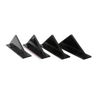 Posteriore Spoiler Diffusore Universale Per Paraurti Posteriore Auto, 4 Pezzi, Pinne Di Squalo, Spoiler, Splitter, ABS Nero Carbonio, Accessori Anticollisione(Black Flat)