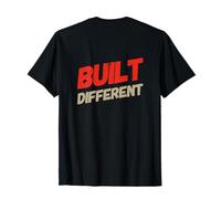 Posteriore Stampa Testo Funny People Pride Quotes Built Different Maglietta