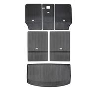 Posteriore Tappetino Bagagliaio Per Tesla Per Il Modello Per Y 7 Posti 2020-2023 TPE Tronco Zerbino E Sedili -Calcio Fodere Car Boot Vano Inferiore Zerbino(6pcs Seat Cago)