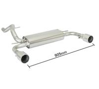 Posteriore + terminale inox sdoppiato rotondo 2/102 Focus III (typ DYB) 10> 1.6