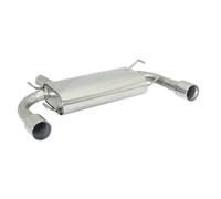 Posteriore + terminale inox sdoppiato rotondo 2/102 Impreza 08> 2.5i WRX STi (2