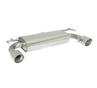 Posteriore + terminale inox sdoppiato rotondo 2/102 Lancer Evo X 2.0 Turbo 217kw