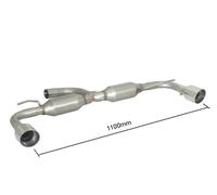 Posteriore + terminale inox sdoppiato rotondo 2/102 Maggiolino 11> 2.0TDi (103k