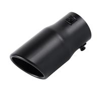 Posteriore Terminali 1 Pz Universale 6.3CM Terminali Di Scarico Terminali Auto Accessori Rotondi Bocca Angolata Dritta In Acciaio Inossidabile(Black)