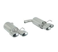 Posteriore terminali inox sdoppiato ovali 2/2 x 115x70 sfalsati Brera 2.4JTDm (