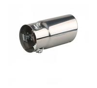 Posteriore Terminali Silenziatore Di Scarico Generale Modificato Per Automobile, Diametro 73 Mm, In Acciaio Inossidabile Nero Satinato, Doppio Cilindro(A)