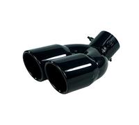 Posteriore Terminali Terminale Di Scarico Doppio Da 63 Mm Per Auto, Terminale Di Scarico Posteriore A Doppia Canna, Terminale Di Scarico Nero(Black W)