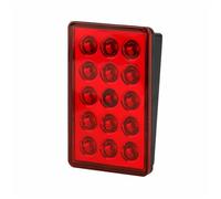 Posteriore Terzo Luce Freno Per BMW E46 1 pezzo Universale F1 Style 15 LED Posteriore 3a Terza Luce Stroboscopica Lampeggiante Freno Stop(Red lens)