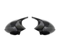 Posteriori Auto Coperture Specchietti Copri Specchietti Retrovisori Per Bmw Serie 1 3 Per E90 Per E91 Per E92 Per E93 Per E80 E81 E87 E88 Fibra Carbonio Nero Lucido(Carbon Fiber A)