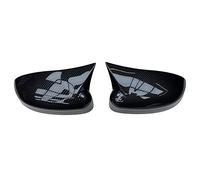 Posteriori Auto Coperture Specchietti Per Ford Per Focus MK2 MK3 2008 2009 2010 2011 2012 2013 2014 2015 2016 2017 Fibra Carbonio Nero Luminoso Lato Copertura Specchietto Retrovisore(Carbon pattern)