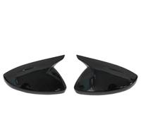 Posteriori Auto Coperture Specchietti Per Peugeot 208 2020-2023 Per 308 2014-2020 508 2008 Retrovisore Laterale Copertura Lo Specchio Ala Cap Adesivo Esterno Caso Trim Carbon Look(Bright black)