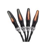 posteriori fanale posteriore freno 2PCS Universale LED Moto Indicatori Di Direzione 12v IP68 Ambra Lampeggiatore Indicatore Lampeggiante Luci Posteriori Accessori Della Lampada