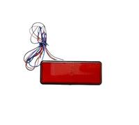 posteriori fanale posteriore freno Lente ROSSA Rettangolo LED Rosso Riflettori Luce Di Freno Per La Stop Posteriore Della Coda Del Camion Motociclo Universale 12V 24LED