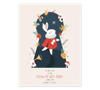 Posterlounge Alice - Follow the White Rabbit Poster