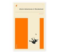 Posterlounge Alice in Wonderland Poster di Jazzberry Blue 40 x 60 cm Arancione Quadri Decorazione per pareti