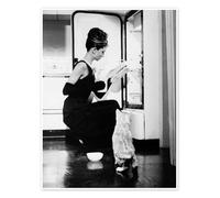 Posterlounge Colazione da Tiffany, Audrey e il Frigo Poster
