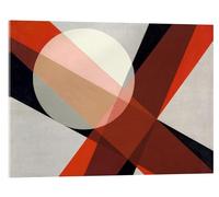 Posterlounge Composizione 19 Stampa su vetro acrilico di László Moholy-Nagy 18 x 13 cm Rosso Quadri Decorazione per pareti