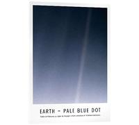 Posterlounge Earth - Pale Blue Dot Stampa su vetro acrilico di NASA 30 x 40 cm Blu Quadri Decorazione per pareti