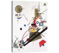 Posterlounge Felice ascesa Stampa su tela di Wassily Kandinsky 50 x 70 cm Colorato Costruttivismo Decorazione per pareti