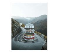 Posterlounge Hotel Belvedere al passo svizzero della Furka Poster