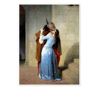 Posterlounge Il bacio Poster di Francesco Hayez 70 x 90 cm Quadri Decorazione per pareti