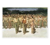 Posterlounge Il quarto stato Poster | 60 x 40 cm di Giuseppe Pellizza da Volpedo Quadri Decorazione per pareti