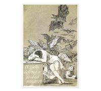 Posterlounge Il sonno della ragione genera mostri Poster di Francisco José de Goya 70 x 100 cm Beige Quadri Decorazione per pareti