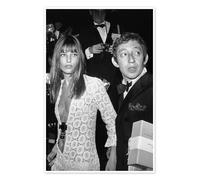Posterlounge Jane Birkin e Serge Gainsbourg Poster di Celebrity Collection 40 x 60 cm Nero e Bianco Quadri Decorazione per pareti