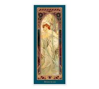 Posterlounge Le ore del giorno - Contemplazione della sera (Rêverie du soir) Poster di Alfons Mucha 40 x 100 cm Quadri Decorazione per pareti