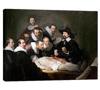 Posterlounge Lezione di anatomia del dottor Tulp Stampa su tela di Rembrandt van Rijn 70 x 50 cm Quadri Decorazione per pareti