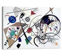 Posterlounge Linea continua Stampa su tela di Wassily Kandinsky 40 x 30 cm Colorato Quadri Decorazione per pareti